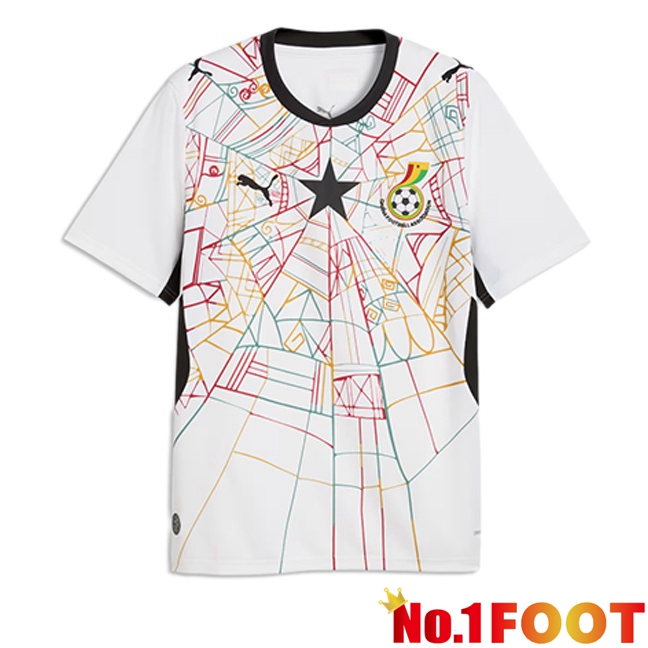 Ghana Home Soccer Jersey White 2026/2027