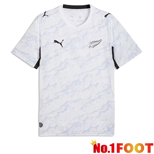 New Zealand Away Soccer Jersey White 2026/2027