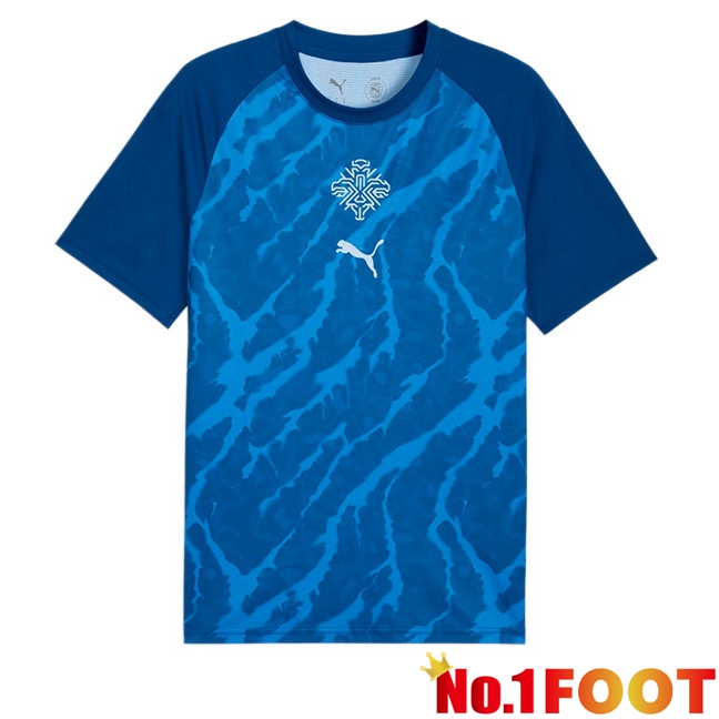 Iceland Home Soccer Jersey Blue 2026/2027