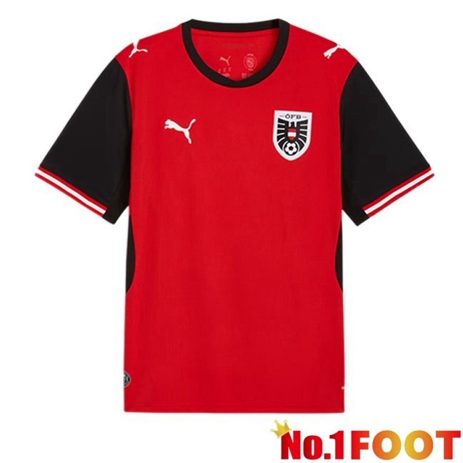 Austria Home Soccer Jersey Red 2026/2027