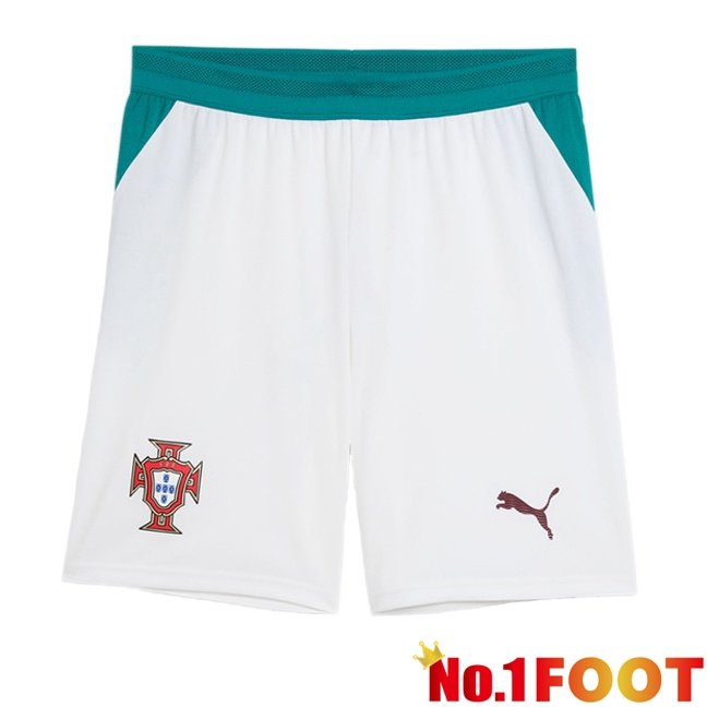 Portugal Away Soccer Shorts White 2026/2027