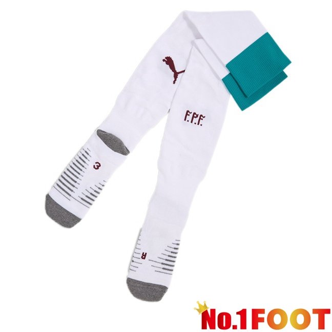 Portugal Away Soccer Socks White 2026/2027