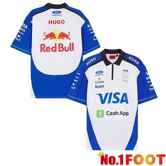 Red Bull Racing Team Polo F1 Blue/White 2026