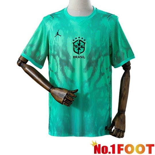 Brazil Goalkeeper Soccer Jersey Green Soccer World Cup 2026