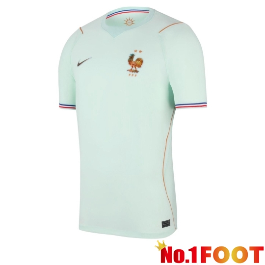 France Away Soccer Jersey Green Soccer World Cup 2026