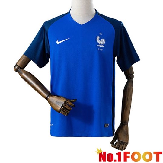 France Retro Home Soccer Jersey 2016