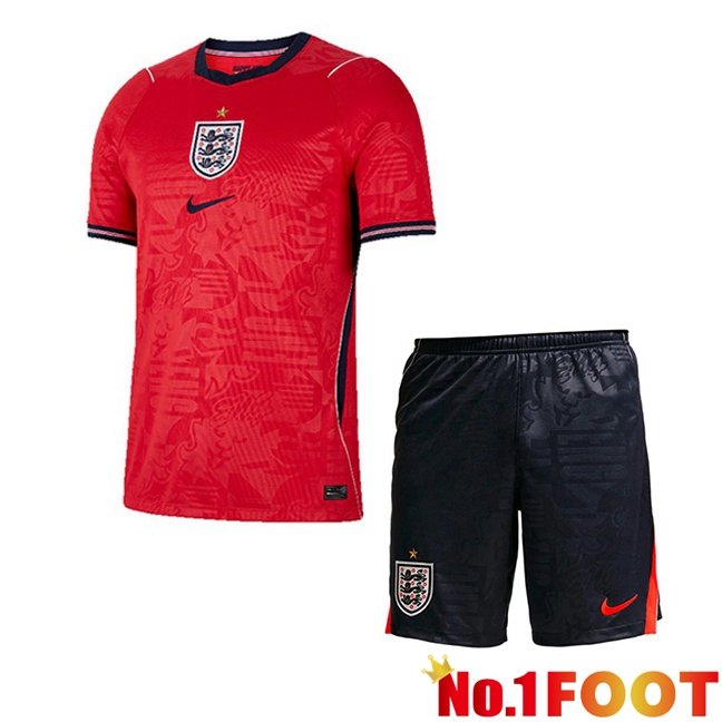 England Kids Away Soccer Jersey Red 2026/2027