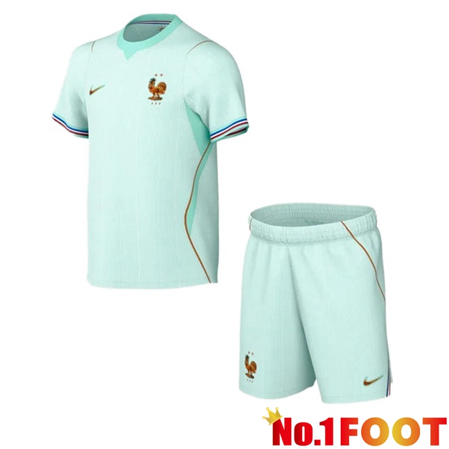 France Kids Away Soccer Jersey Green 2026/2027