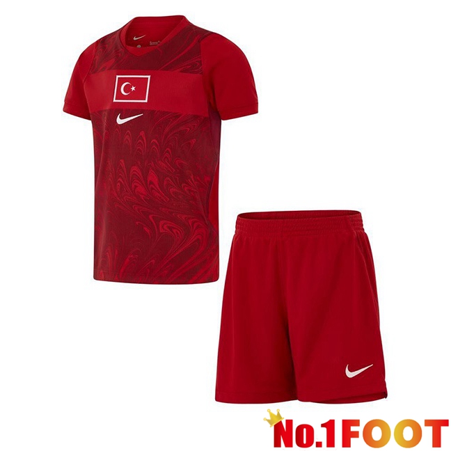 Türkiye Kids Home Soccer Jersey Red 2026/2027