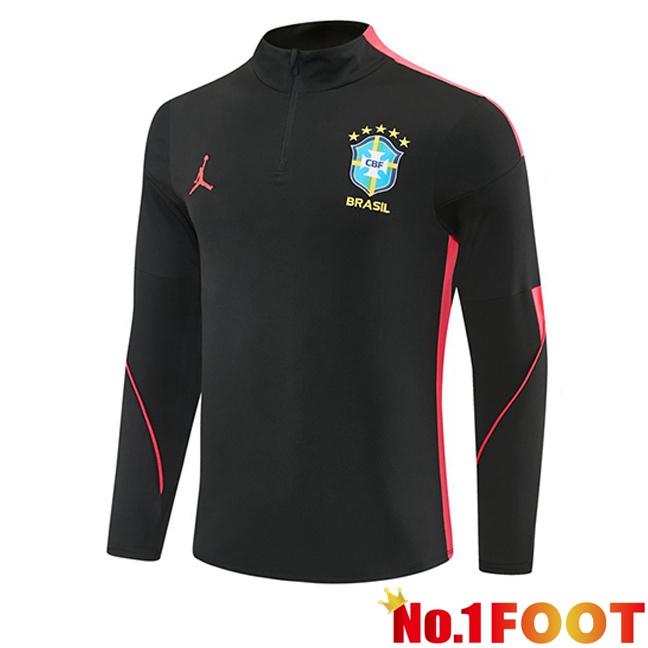 Brazil Training Sweatshirt Black Red 2026/2027