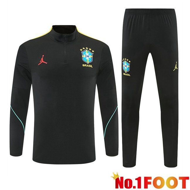 Brazil kit Training Tracksuit Black Yellow 2026/2027