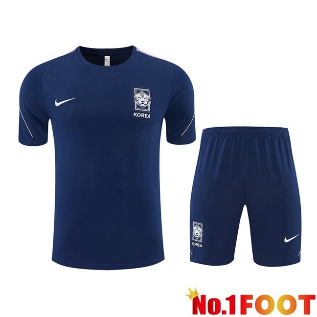 Korea kit Training T Shirt + Shorts Blue Royal 2026/2027