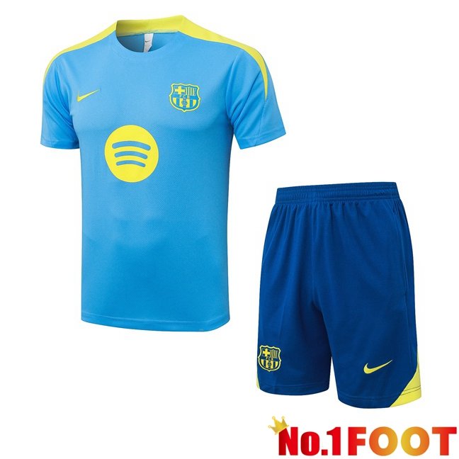FC Barcelona kit Training T Shirt + Shorts Blue 2026/2027