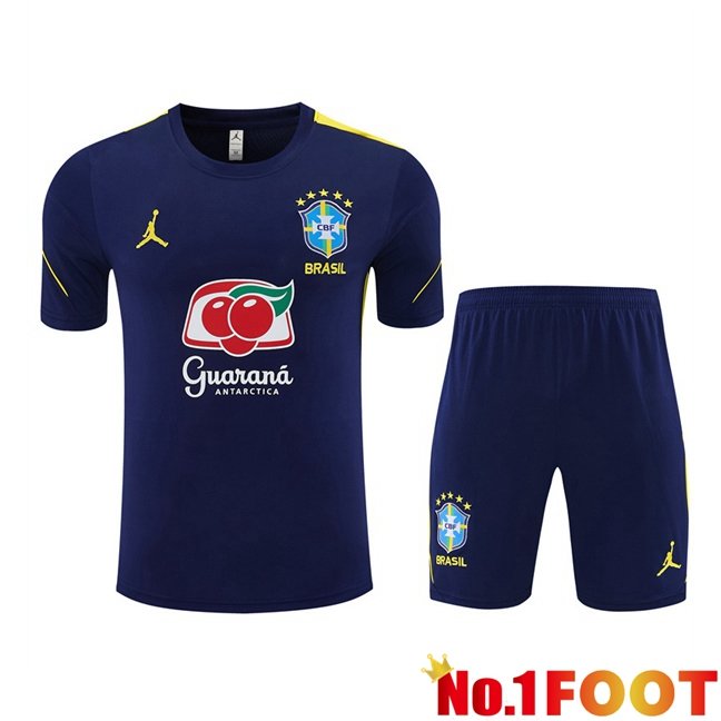 Brazil kit Training T Shirt + Shorts Blue Royal 2026/2027
