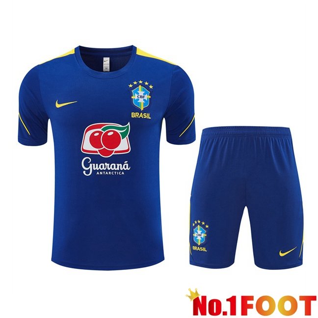 Brazil kit Training T Shirt + Shorts Blue 2026/2027