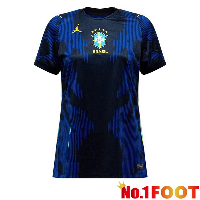 Brazil Women Away Soccer Jersey Blue Royal 2026/2027