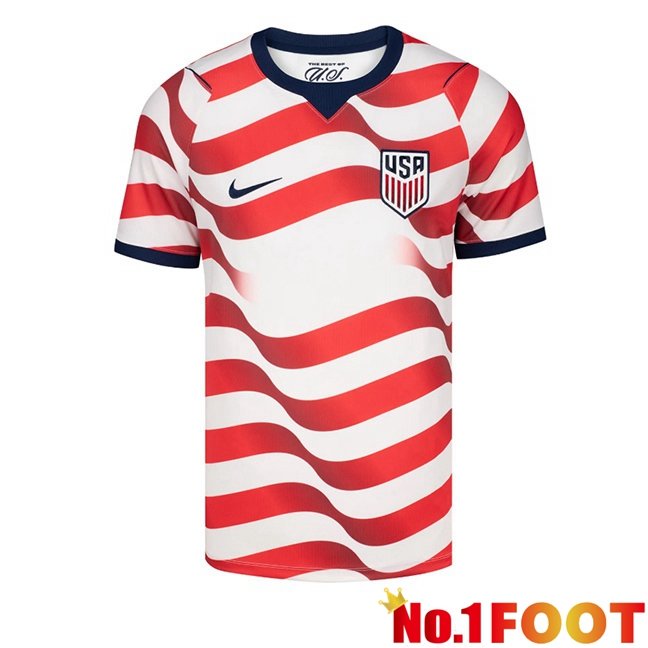 USA Home Soccer Jersey Red White 2026/2027