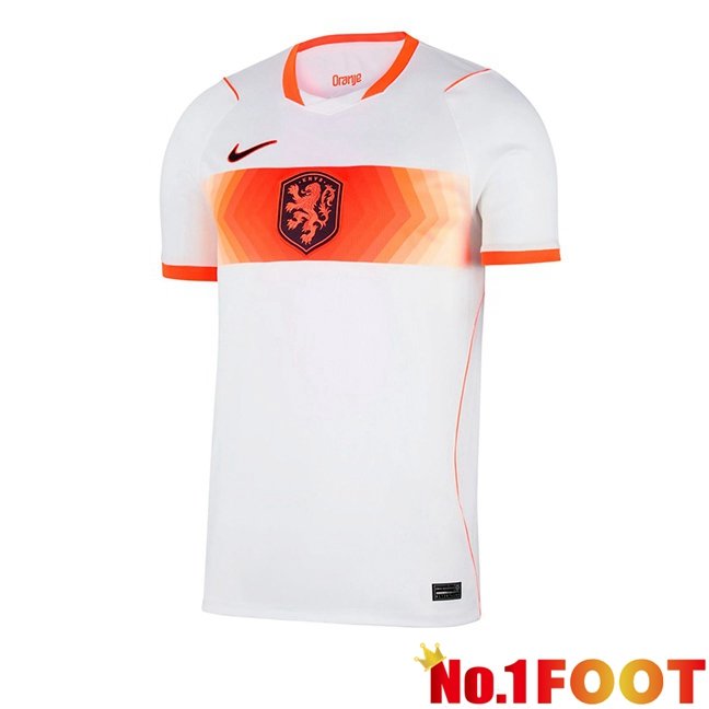 Netherlands Away Soccer Jersey White 2026/2027