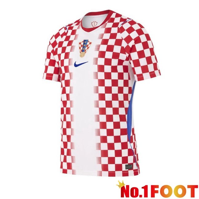 Croatia Home Soccer Jersey White Red 2026/2027