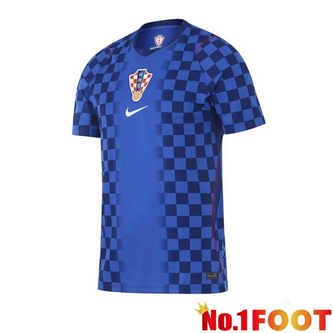 Croatia Away Soccer Jersey Blue 2026/2027