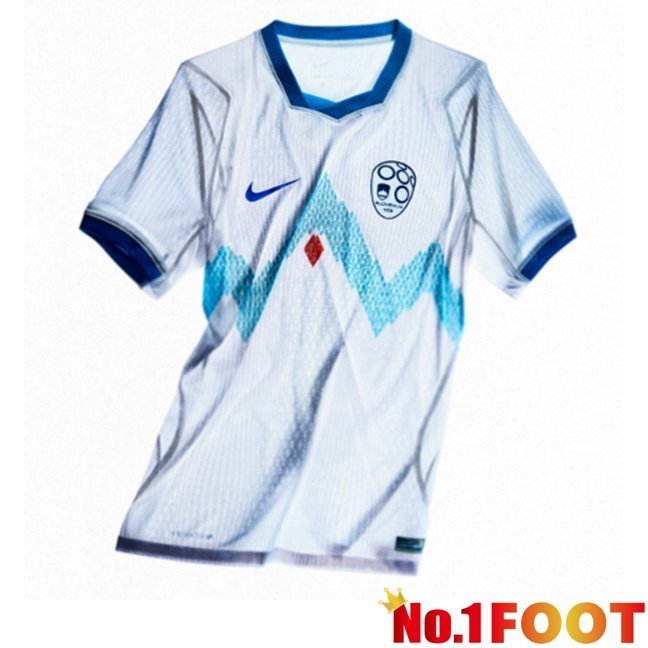 Slovenia Home Soccer Jersey White 2026/2027