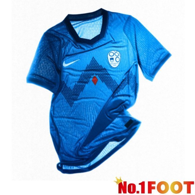 Slovenia Away Soccer Jersey Blue 2026/2027