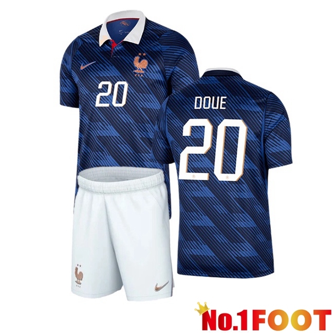 France (DOUE 20) Kids Home Soccer Jersey Blue Royal 2026/2027