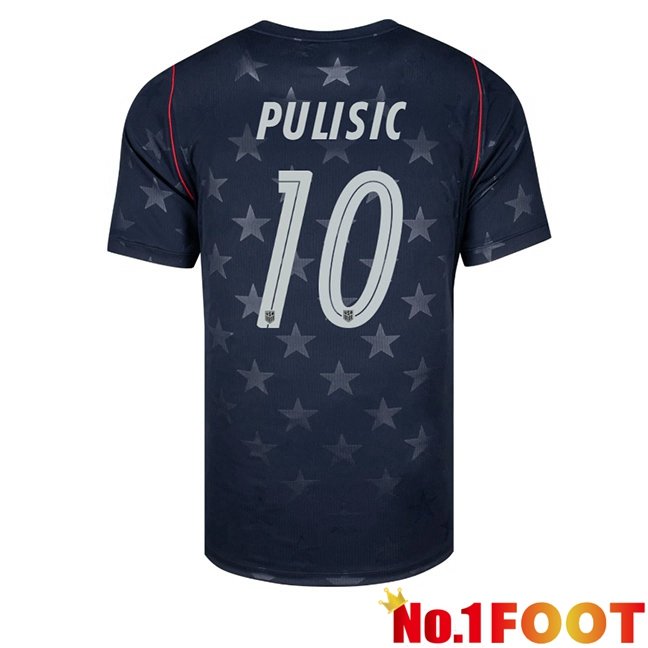 USA (Christian Pulisic 10) Away Soccer Jersey Black 2026/2027