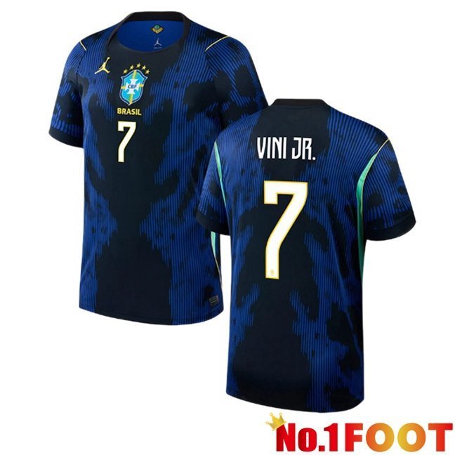 Brazil (VINICIUS JR 7) Away Soccer Jersey Blue Royal 2026/2027