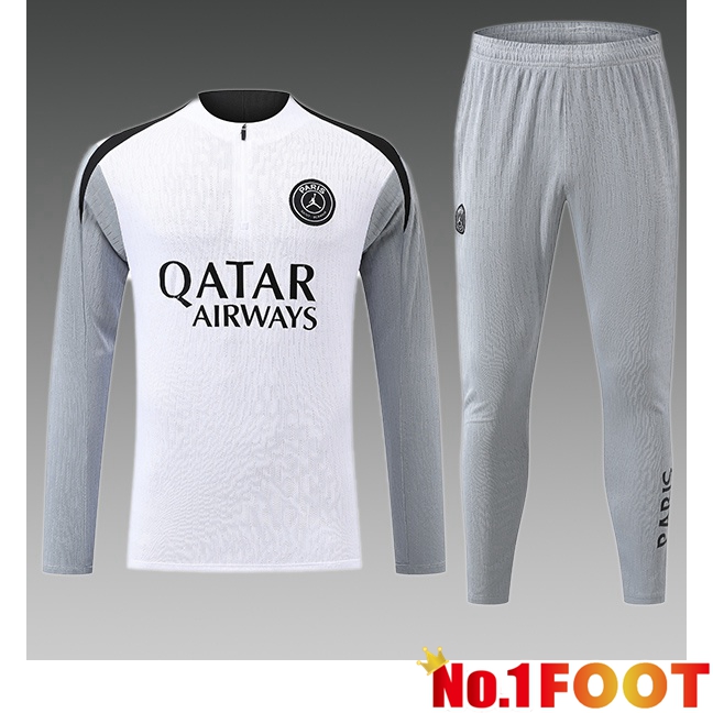 Paris PSG Kids kit Training Tracksuit White 2026/2027