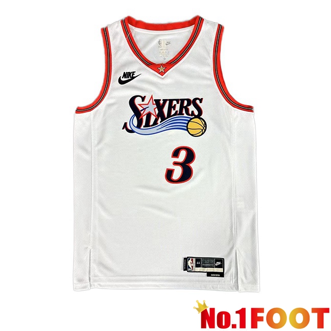 NBA Philadelphia 76ers (Allen Iverson 3) White 2025/2026