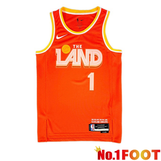 NBA Cleveland Cavaliers (James Harden 1) Orange 2025/2026