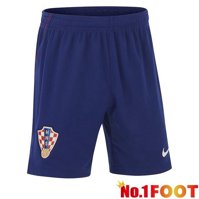 Croatia Away Soccer Shorts Blue 2026/2027