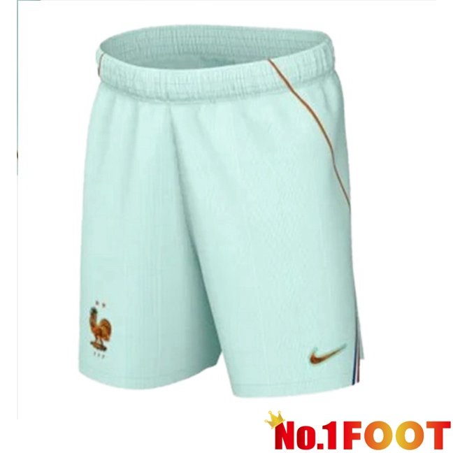 France Away Soccer Shorts Green 2026/2027