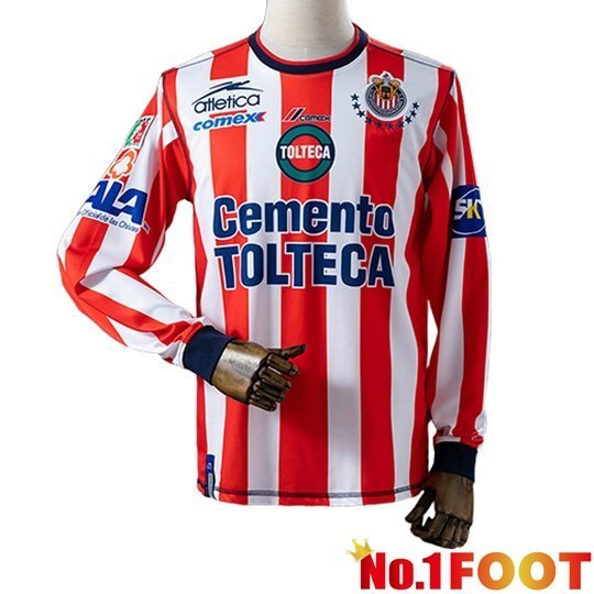 CD Guadalajara Retro Home Soccer Jersey Long sleeve 2002/2003