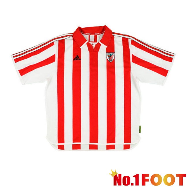 Athletic Club Retro Home Soccer Jersey Red White 1999-2000