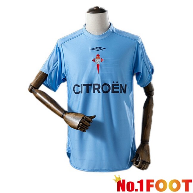 Celta Vigo Retro Home Soccer Jersey Champions League Blue 2003-2004
