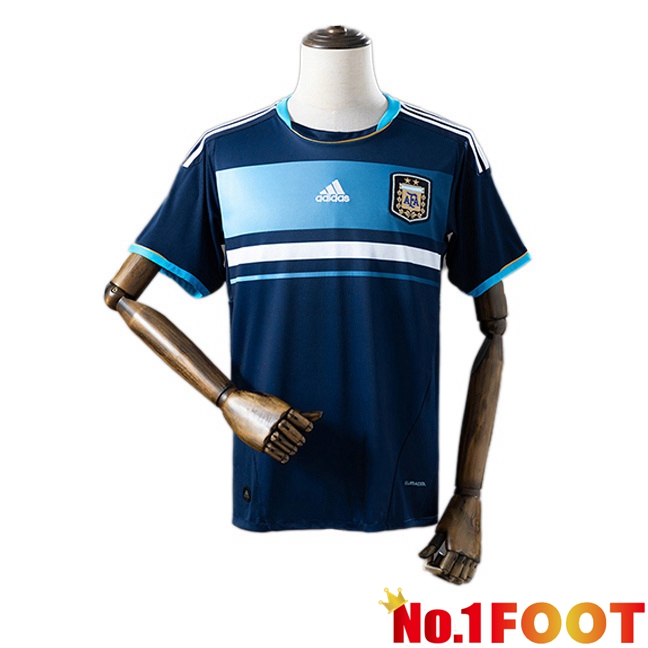 Argentina Retro Away Soccer Jersey Blue Royal 2011