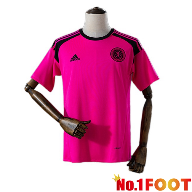 Scotland Retro Away Soccer Jersey Pink 2016