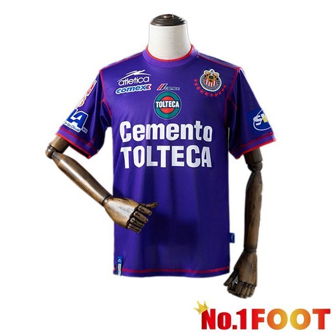 CD Guadalajara Retro Third Soccer Jersey Purple 2002-2003