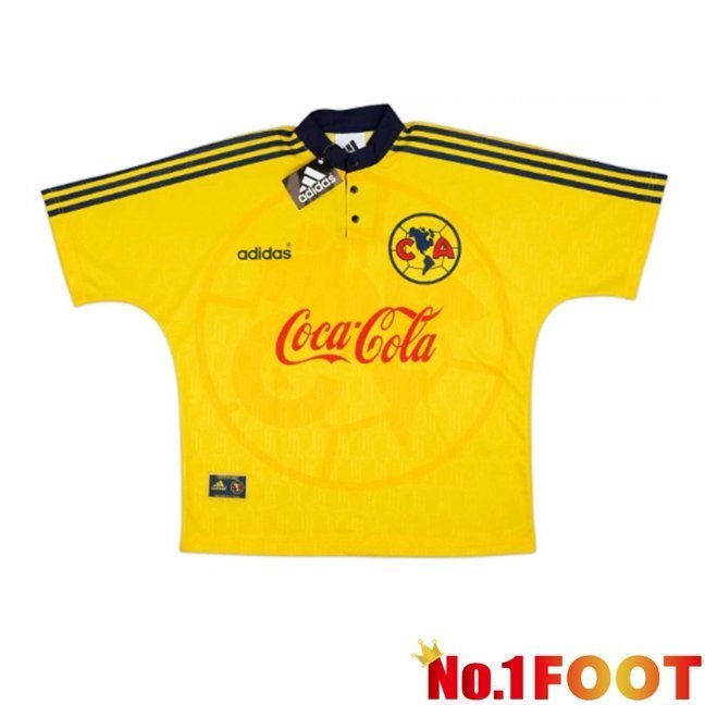 Club America Retro Home Soccer Jersey Yellow 1997-1998