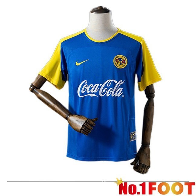 Club America Retro Away Soccer Jersey Blue 2003-2004