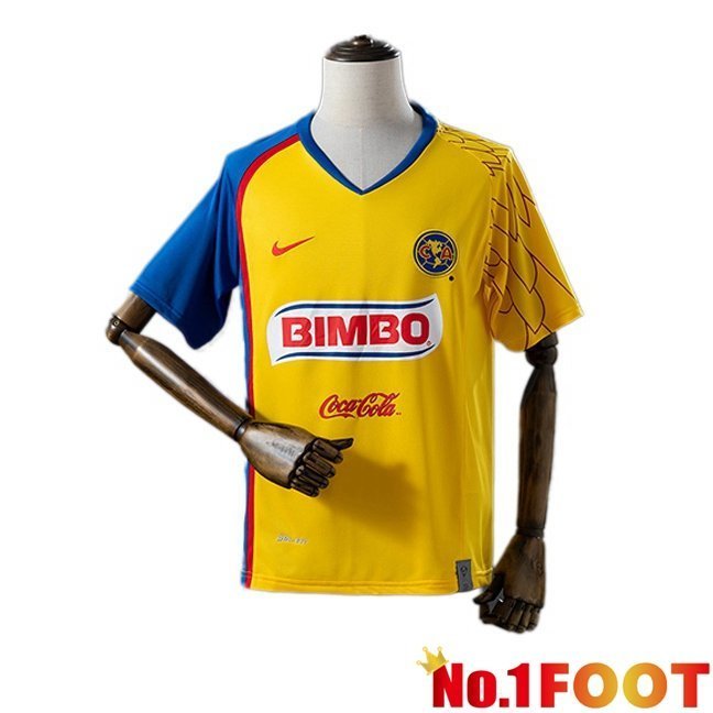 Club America Retro Home Soccer Jersey Yellow 2007-2008