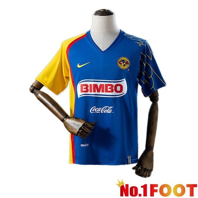 Club America Retro Away Soccer Jersey Blue 2007-2008