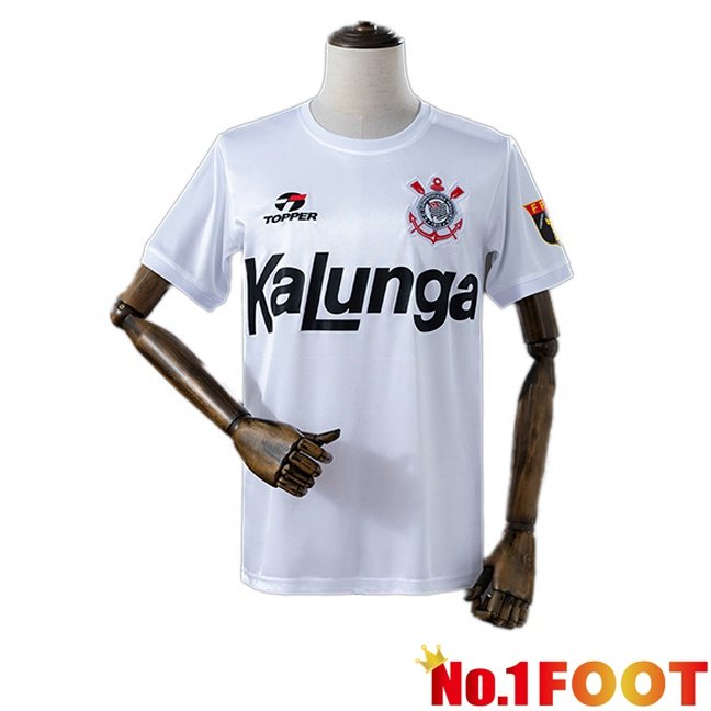 Corinthians Retro Home Soccer Jersey White 1988