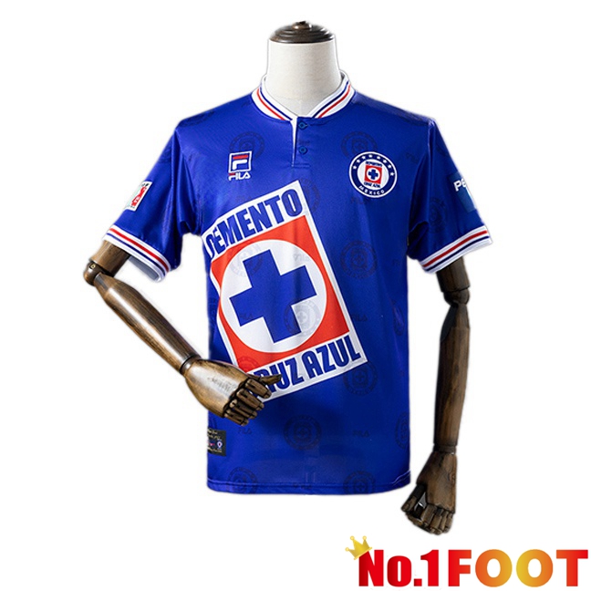 Cruz Azul Retro Home Soccer Jersey Blue 1998