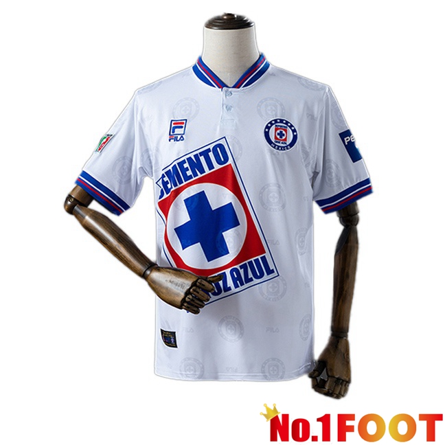 Cruz Azul Retro Away Soccer Jersey White 1998