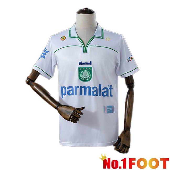 Palmeiras Retro Away Soccer Jersey White 1999