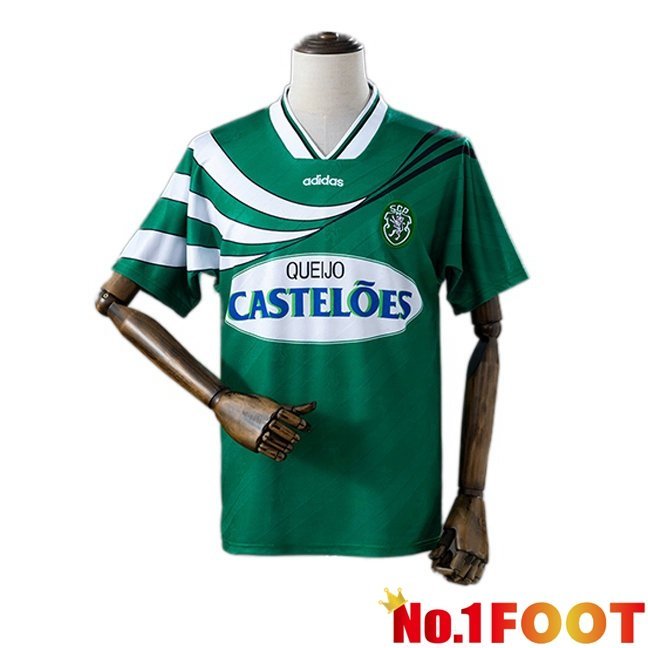 Sporting CP Retro Away Soccer Jersey Green 1994-1995