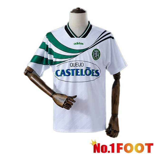 Sporting CP Retro Third Soccer Jersey White 1994-1995